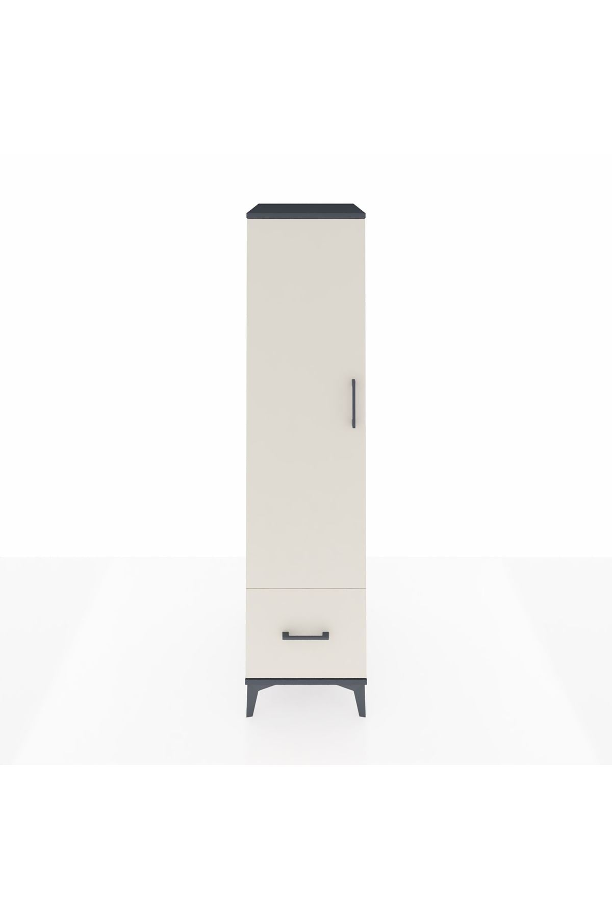 Kronos Dolap 4 Raflı Tek Çekmeceli Tek Kapaklı 44x59x182 - S88M016V4C