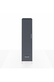 Kronos Dolap 4 Raflı Tek Çekmeceli Tek Kapaklı 44x59x182 Antrasit-Antrasit