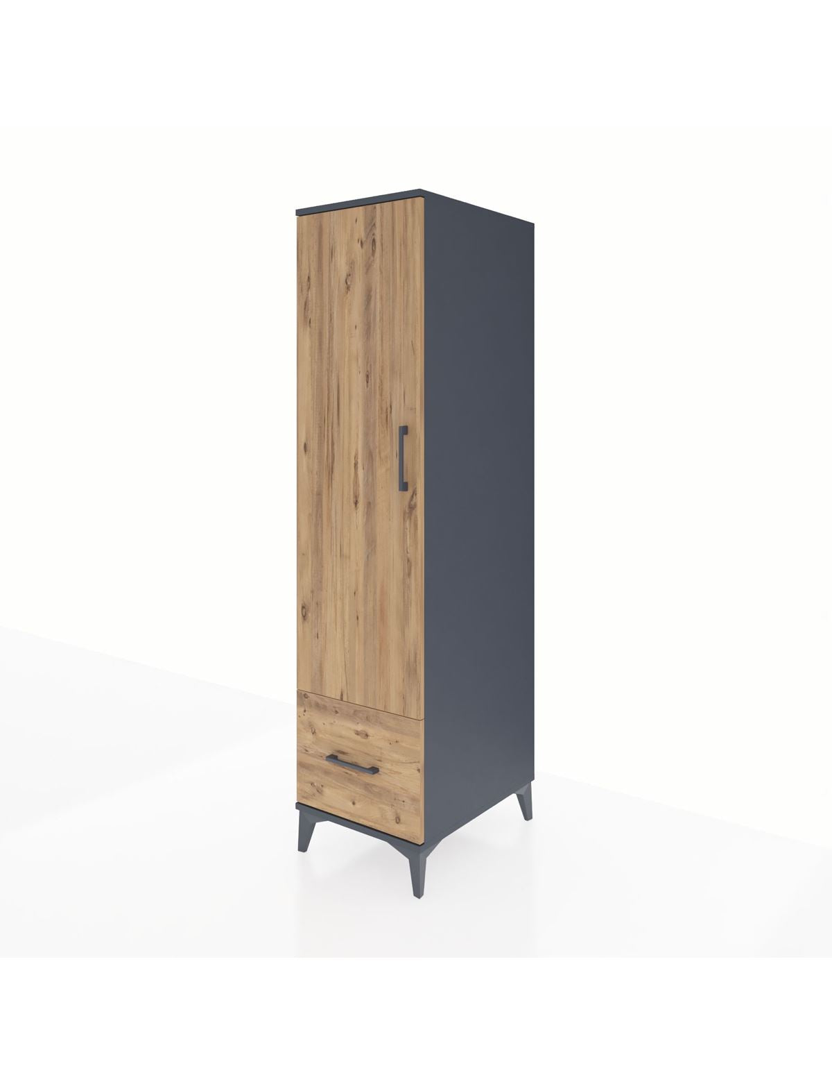 Kronos Dolap 4 Raflı Tek Çekmeceli Tek Kapaklı 44x59x182 - S88M016V6C