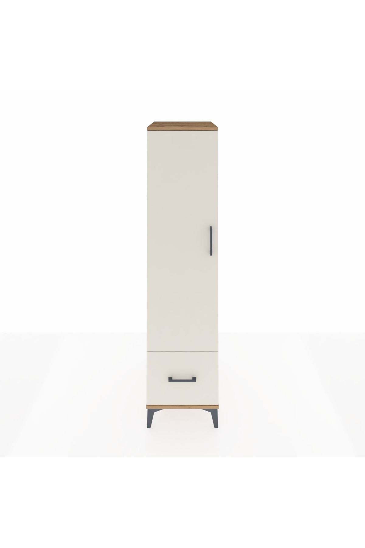 Kronos Dolap 4 Raflı Tek Çekmeceli Tek Kapaklı 44x59x182 - S88M016V7C