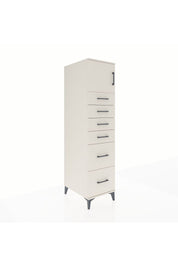 Kronos Dolap Tek Raflı 6 Çekmeceli Tek Kapaklı 44x59x182 Aytaşı-Aytaşı
