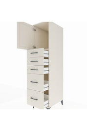 Kronos Dolap Tek Raflı 5 Çekmeceli Tek Kapaklı 44x59x182 Aytaşı-Aytaşı