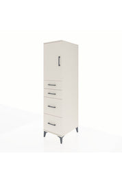 Kronos Dolap Tek Raflı 4 Çekmeceli Tek Kapaklı 44x59x182 Aytaşı-Aytaşı