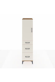 Kronos Dolap 2 Raflı 3 Çekmeceli Tek Kapaklı 44x59x182 - S88M020V7C