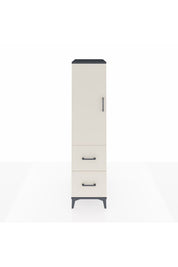 Kronos Dolap 3 Raflı 2 Çekmeceli Tek Kapaklı 44x59x182 - S88M021V4C