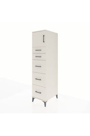 Kronos Dolap Tek Raflı 5 Çekmeceli Tek Kapaklı 44x59x182 - S88M022V1C