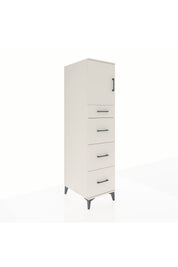 Kronos Dolap Tek Raflı 4 Çekmeceli Tek Kapaklı 44x59x182 - S88M023V1C