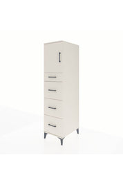 Kronos Dolap Tek Raflı 4 Çekmeceli Tek Kapaklı 44x59x182 - S88M023V1C