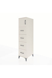 Kronos Dolap Tek Raflı 4 Çekmeceli Tek Kapaklı 44x59x182 - S88M025V1C