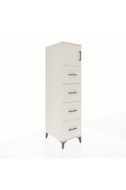 Kronos Dolap Tek Raflı 4 Çekmeceli Tek Kapaklı 44x59x182 - S88M025V1C