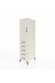 Kronos Dolap Tek Raflı 5 Çekmeceli Tek Askılı 44x59x182 Aytaşı-Aytaşı