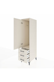 Kronos Dolap Tek Raflı 3 Çekmeceli Tek Askılı 44x59x182 Aytaşı-Aytaşı