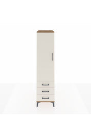 Kronos Dolap Tek Raflı 3 Çekmeceli Tek Askılı 44x59x182 Çam-Aytaşı