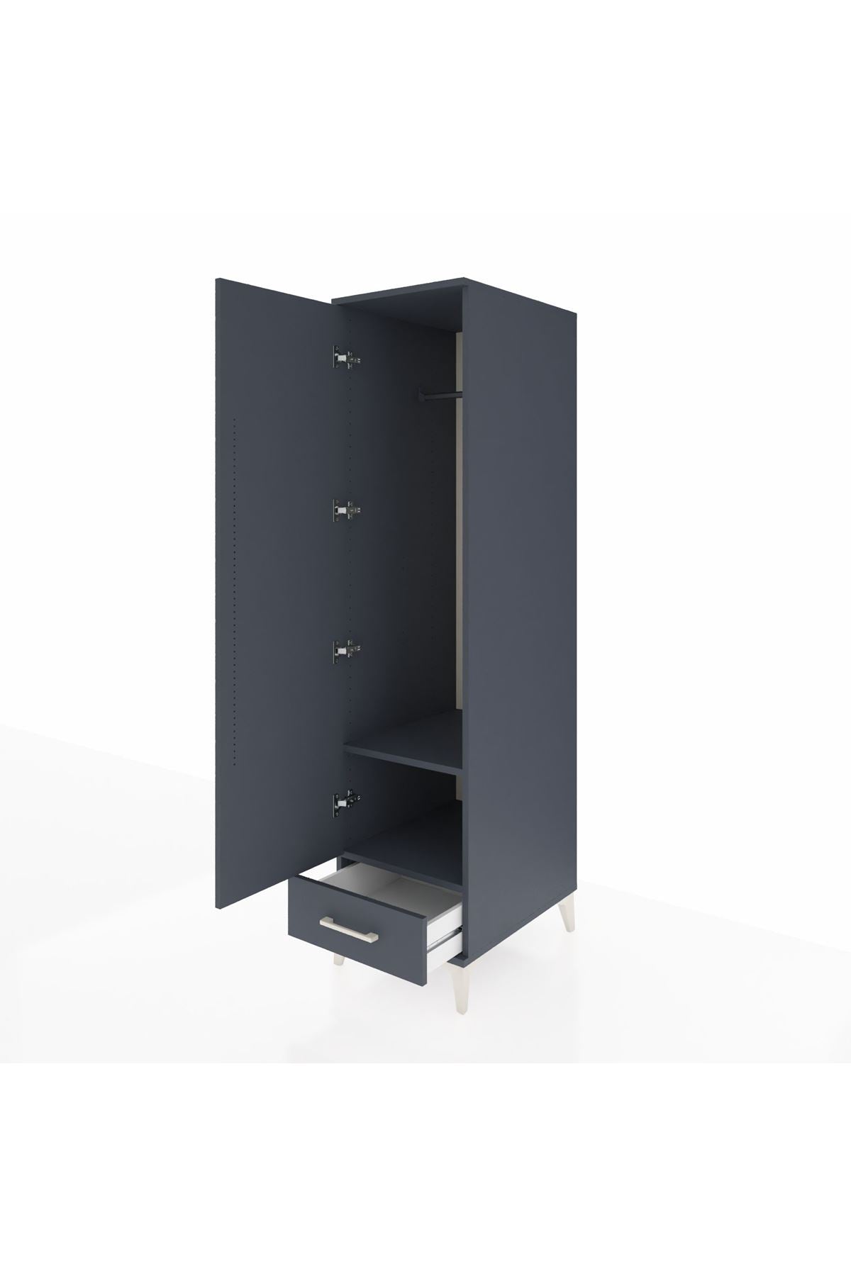 Kronos Dolap 2 Raflı Tek Çekmeceli Tek Askılı 44x59x182 - S88M030V5C