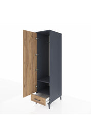 Kronos Dolap 2 Raflı Tek Çekmeceli Tek Askılı 44x59x182 - S88M030V6C