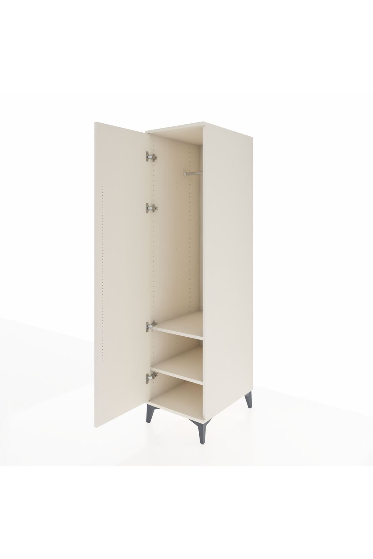 Kronos Dolap 2 Raflı Tek Kapaklı Tek Askılı 44x59x182 Aytaşı-Aytaşı