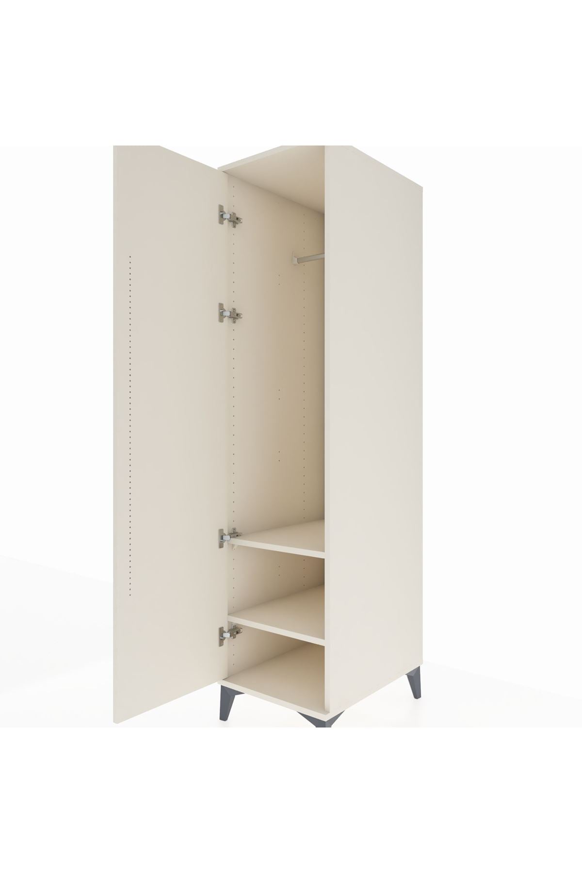 Kronos Dolap 2 Raflı Tek Kapaklı Tek Askılı 44x59x182 Aytaşı-Aytaşı