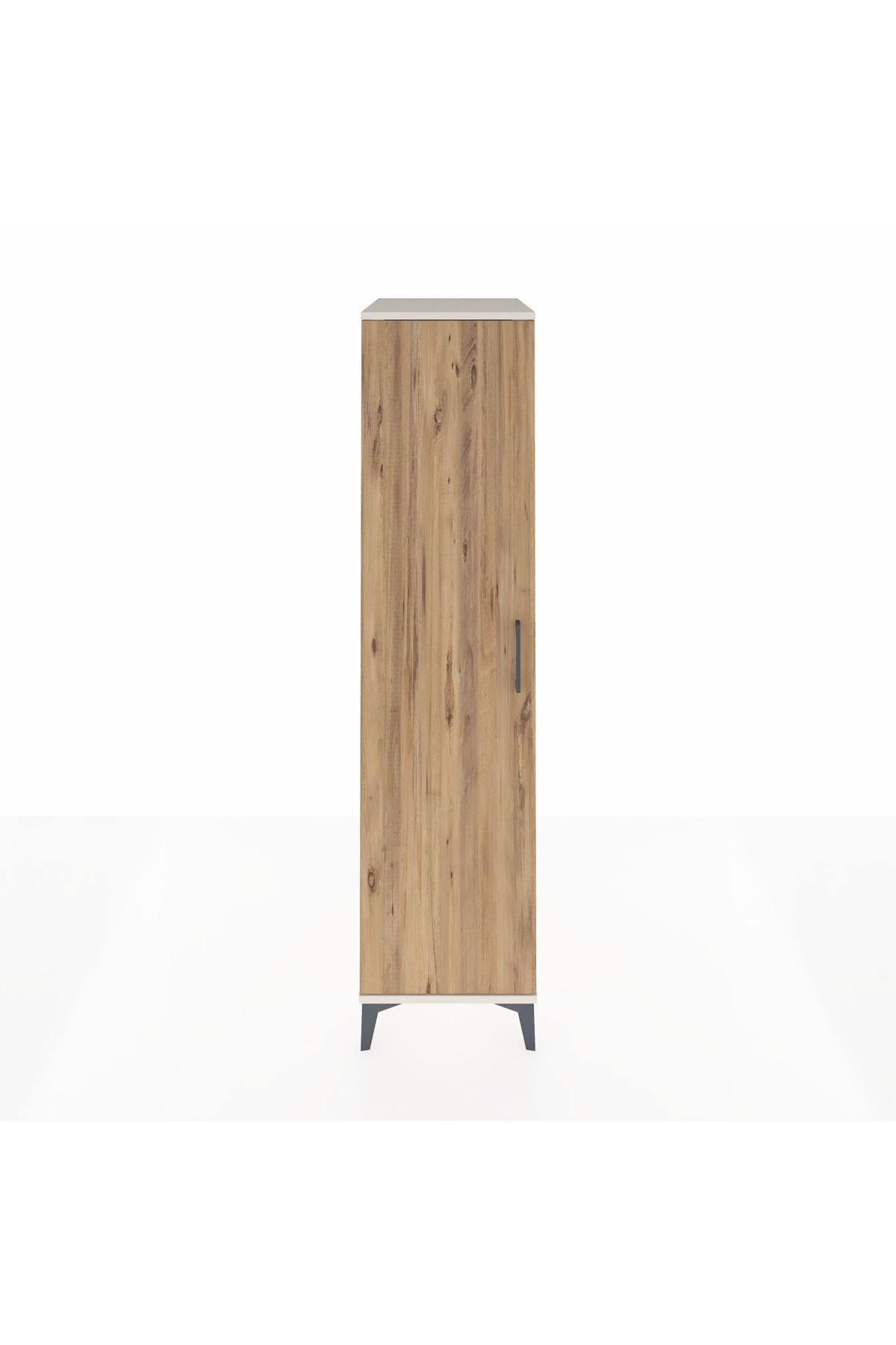 Kronos Dolap 2 Raflı Tek Kapaklı Tek Askılı 44x59x182 Aytaşı-Çam