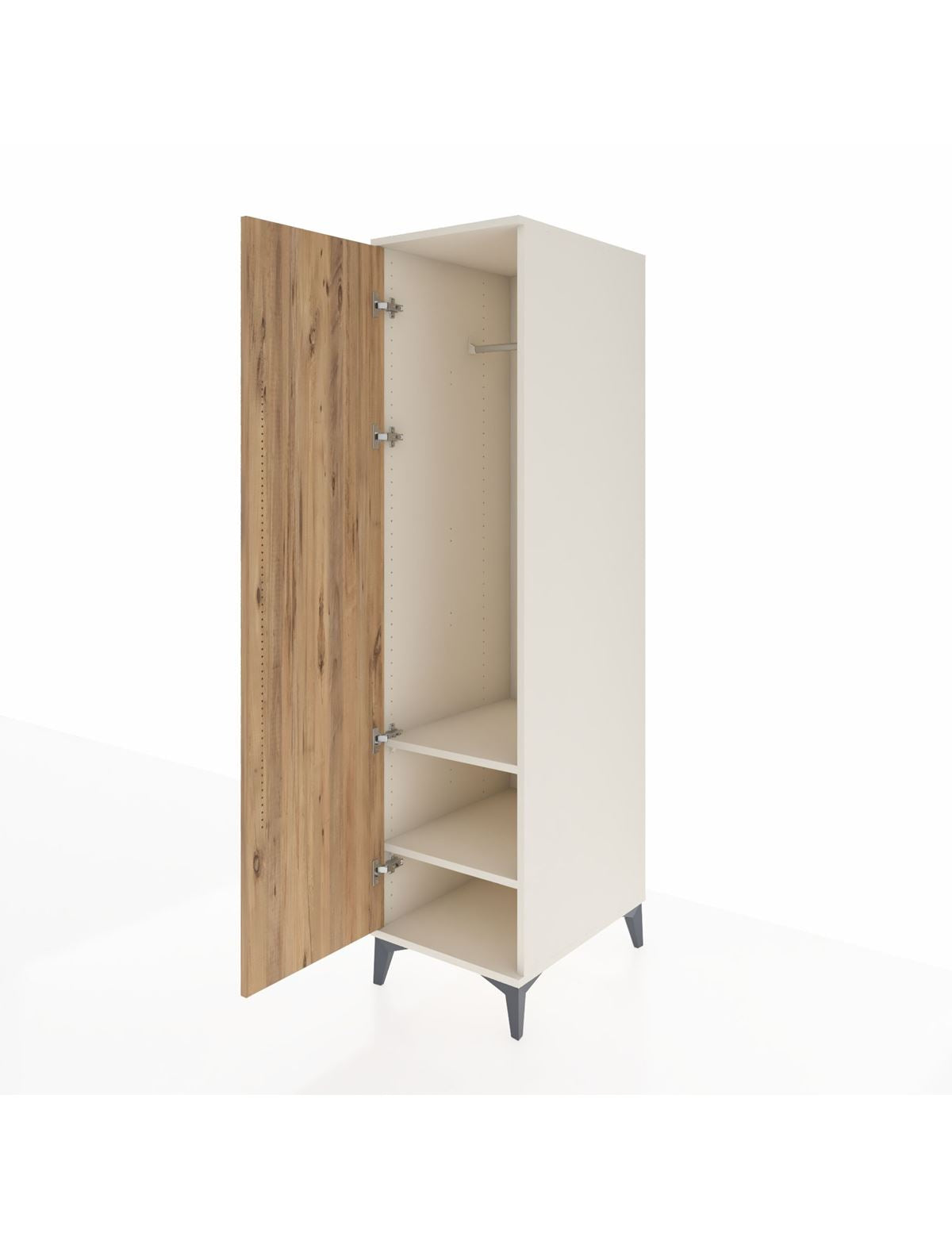 Kronos Dolap 2 Raflı Tek Kapaklı Tek Askılı 44x59x182 - S88M031V3C