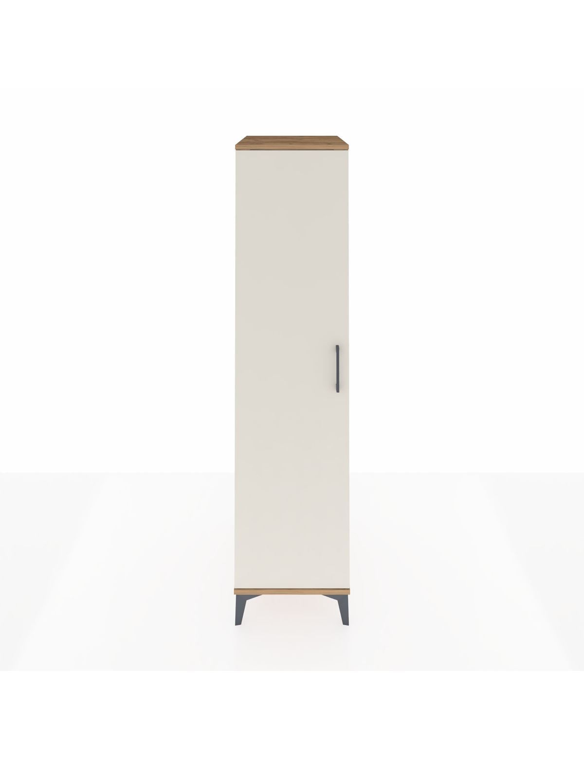 Kronos Dolap 2 Raflı Tek Kapaklı Tek Askılı 44x59x182 Çam-Aytaşı