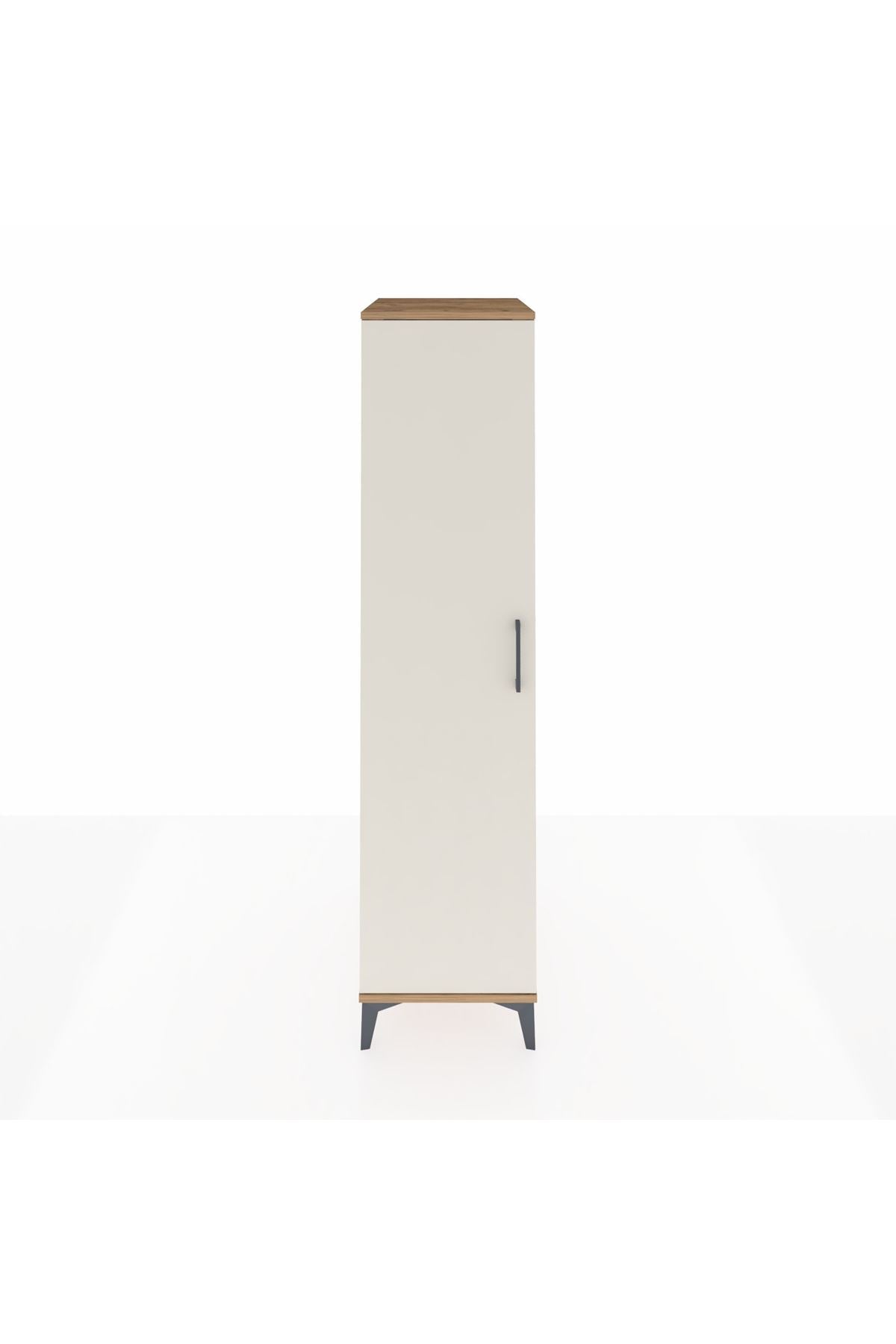 Kronos Dolap 2 Raflı Tek Kapaklı Tek Askılı 44x59x182 Çam-Aytaşı