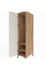 Kronos Dolap 2 Raflı Tek Kapaklı Tek Askılı 44x59x182 Çam-Aytaşı