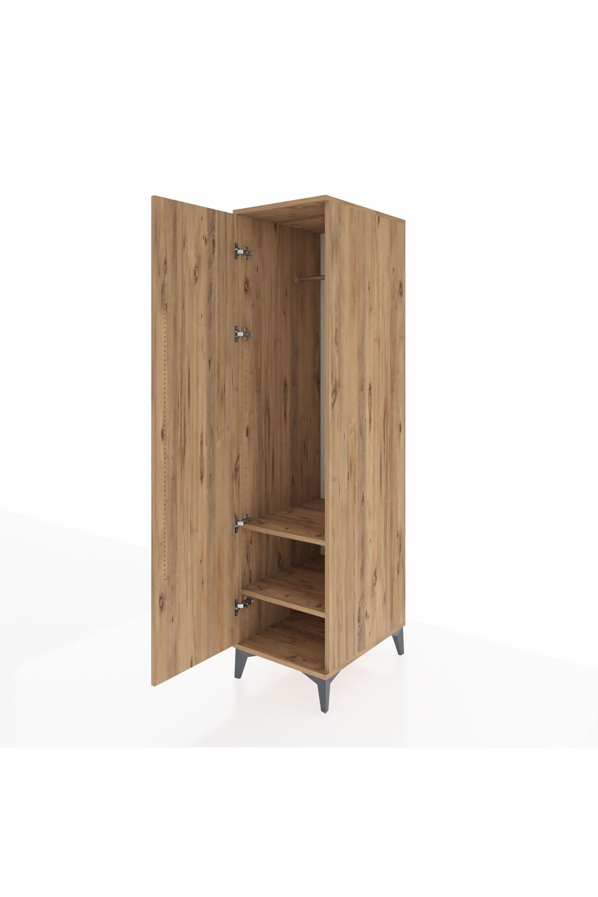 Kronos Dolap 2 Raflı Tek Kapaklı Tek Askılı 44x59x182 - S88M031V9C