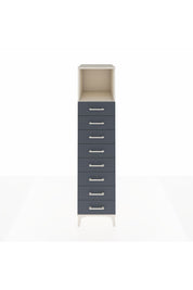 Kronos Dolap Tek Raflı 8 Çekmeceli 44x59x182 Aytaşı-Antrasit