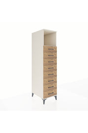 Kronos Dolap Tek Raflı 8 Çekmeceli 44x59x182 Aytaşı-Çam