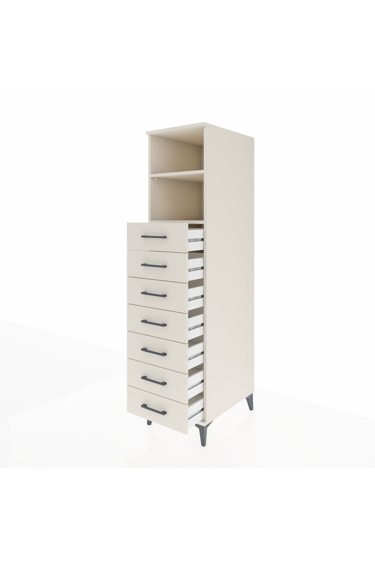 Kronos Dolap 2 Raflı 7 Çekmeceli 44x59x182 Aytaşı-Aytaşı