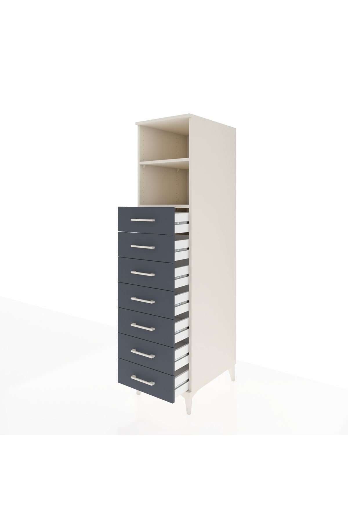 Kronos Dolap 2 Raflı 7 Çekmeceli 44x59x182 - S88M033V2C