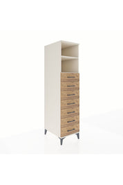Kronos Dolap 2 Raflı 7 Çekmeceli 44x59x182 Aytaşı-Çam