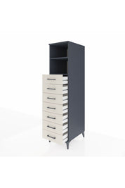 Kronos Dolap 2 Raflı 7 Çekmeceli 44x59x182 Antrasit-Aytaşı