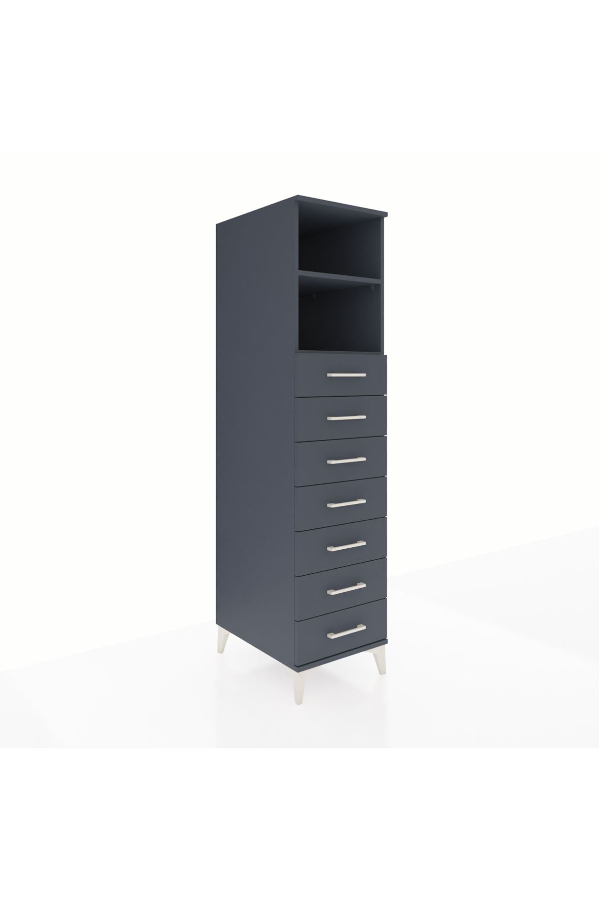 Kronos Dolap 2 Raflı 7 Çekmeceli 44x59x182 - S88M033V5C