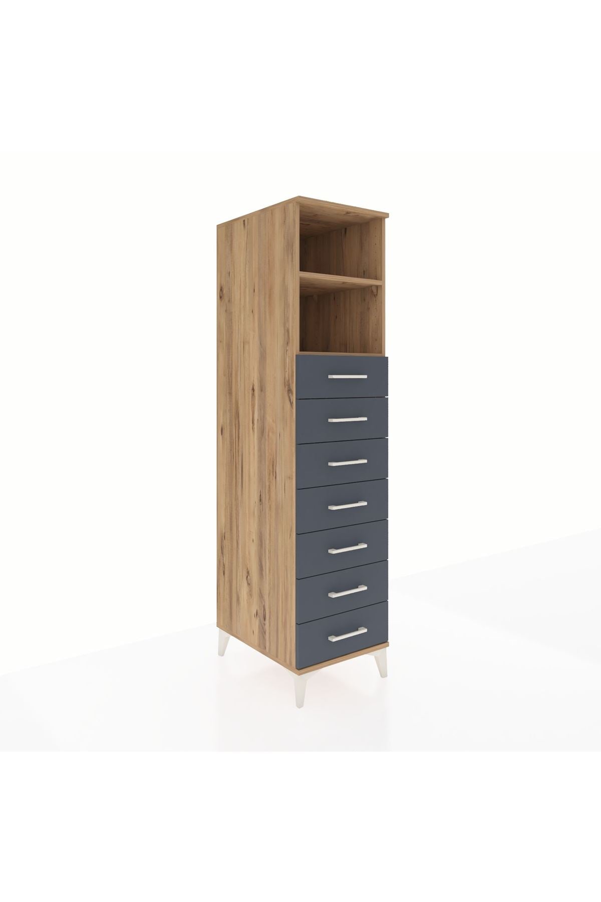 Kronos Dolap 2 Raflı 7 Çekmeceli 44x59x182 - S88M033V8C