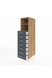 Kronos Dolap 2 Raflı 7 Çekmeceli 44x59x182 - S88M033V8C