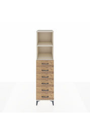 Kronos Dolap 2 Raflı 6 Çekmeceli 44x59x182 - S88M034V3C