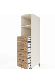 Kronos Dolap 2 Raflı 6 Çekmeceli 44x59x182 - S88M034V3C