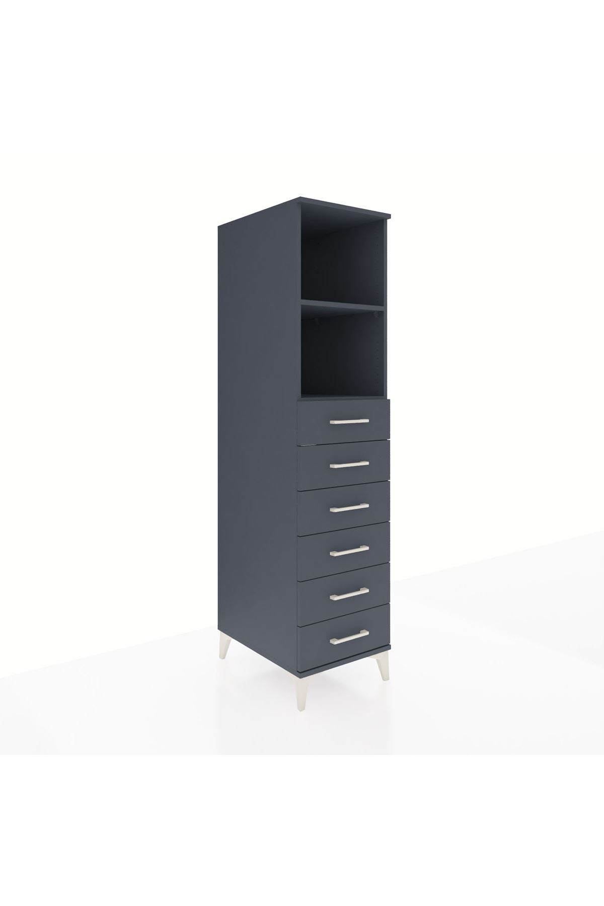 Kronos Dolap 2 Raflı 6 Çekmeceli 44x59x182 - S88M034V5C