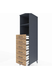 Kronos Dolap 2 Raflı 6 Çekmeceli 44x59x182 - S88M034V6C