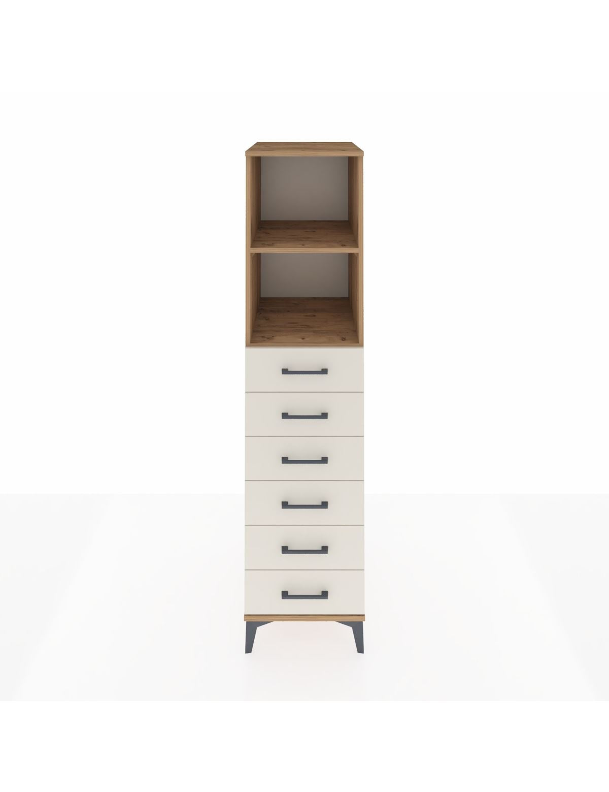 Kronos Dolap 2 Raflı 6 Çekmeceli 44x59x182 - S88M034V7C