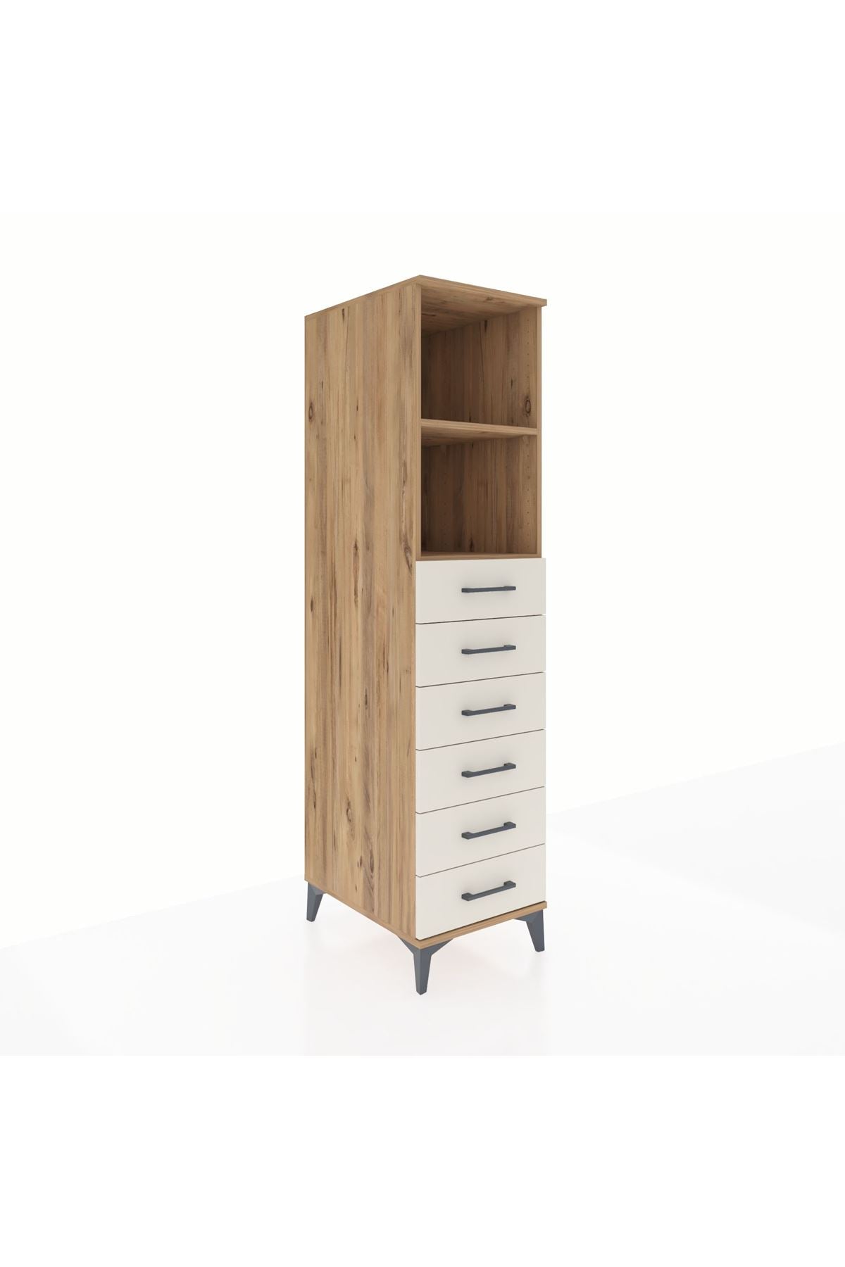 Kronos Dolap 2 Raflı 6 Çekmeceli 44x59x182 - S88M034V7C