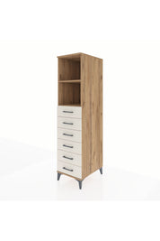 Kronos Dolap 2 Raflı 6 Çekmeceli 44x59x182 - S88M034V7C