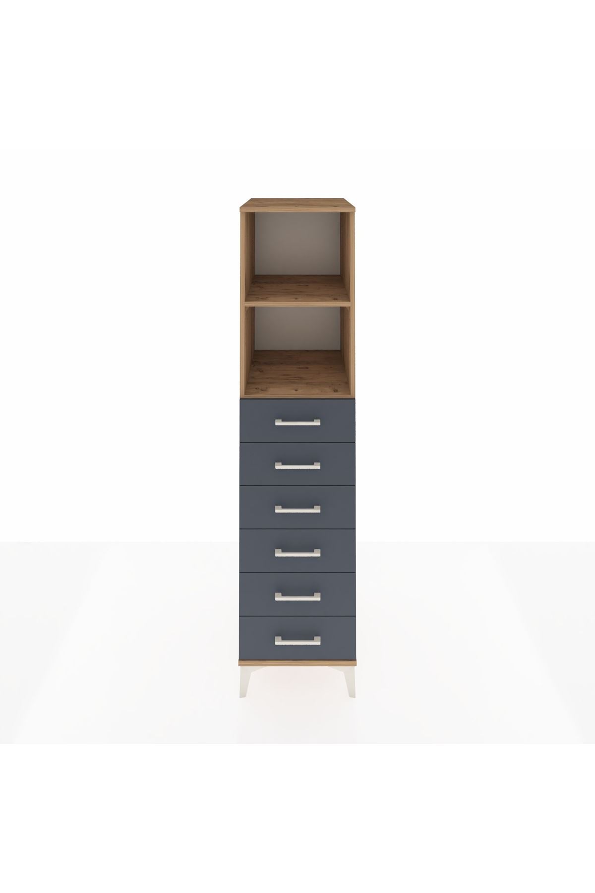 Kronos Dolap 2 Raflı 6 Çekmeceli 44x59x182 - S88M034V8C