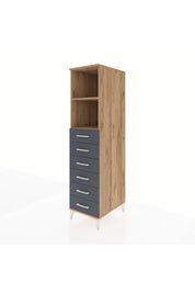 Kronos Dolap 2 Raflı 6 Çekmeceli 44x59x182 - S88M034V8C