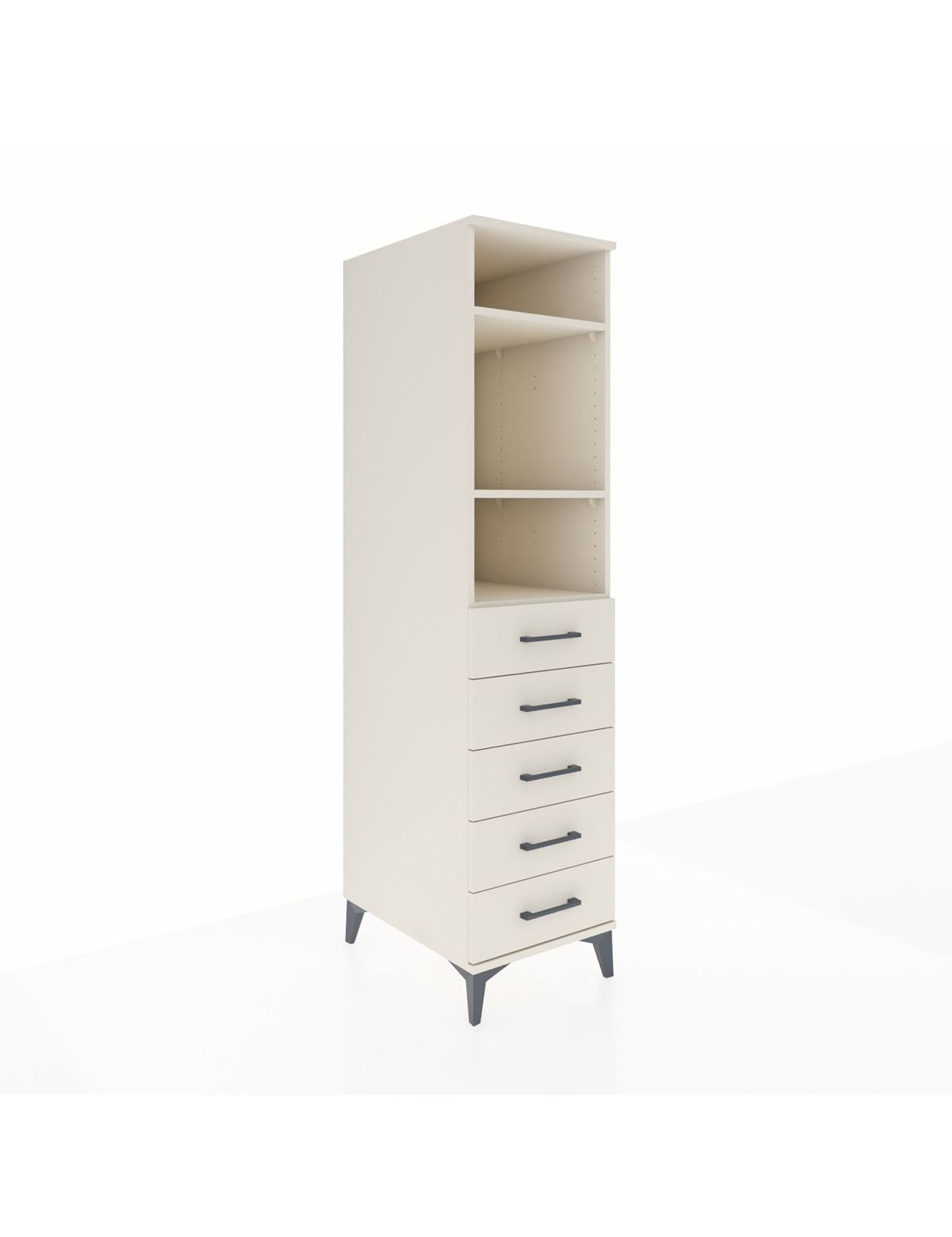 Kronos Dolap 3 Raflı 5 Çekmeceli 44x59x182 - S88M035V1C