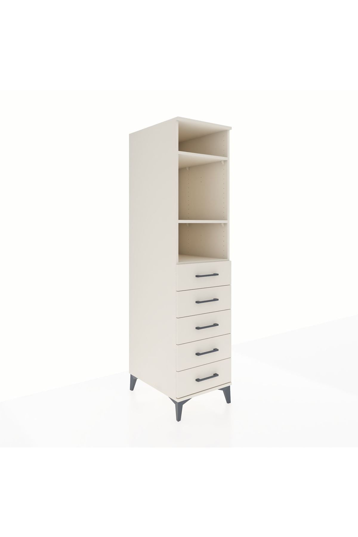 Kronos Dolap 3 Raflı 5 Çekmeceli 44x59x182 - S88M035V1C
