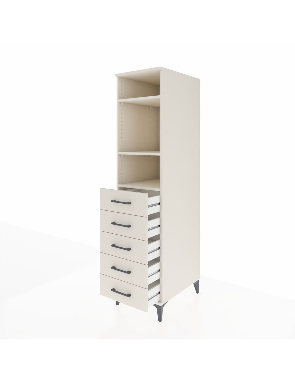 Kronos Dolap 3 Raflı 5 Çekmeceli 44x59x182 - S88M035V1C