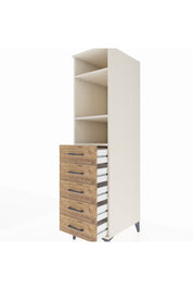 Kronos Dolap 3 Raflı 5 Çekmeceli 44x59x182 Aytaşı-Çam