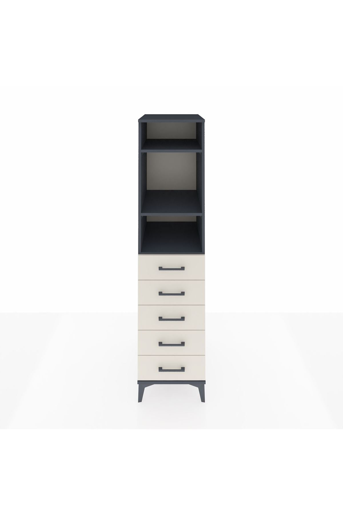 Kronos Dolap 3 Raflı 5 Çekmeceli 44x59x182 - S88M035V4C